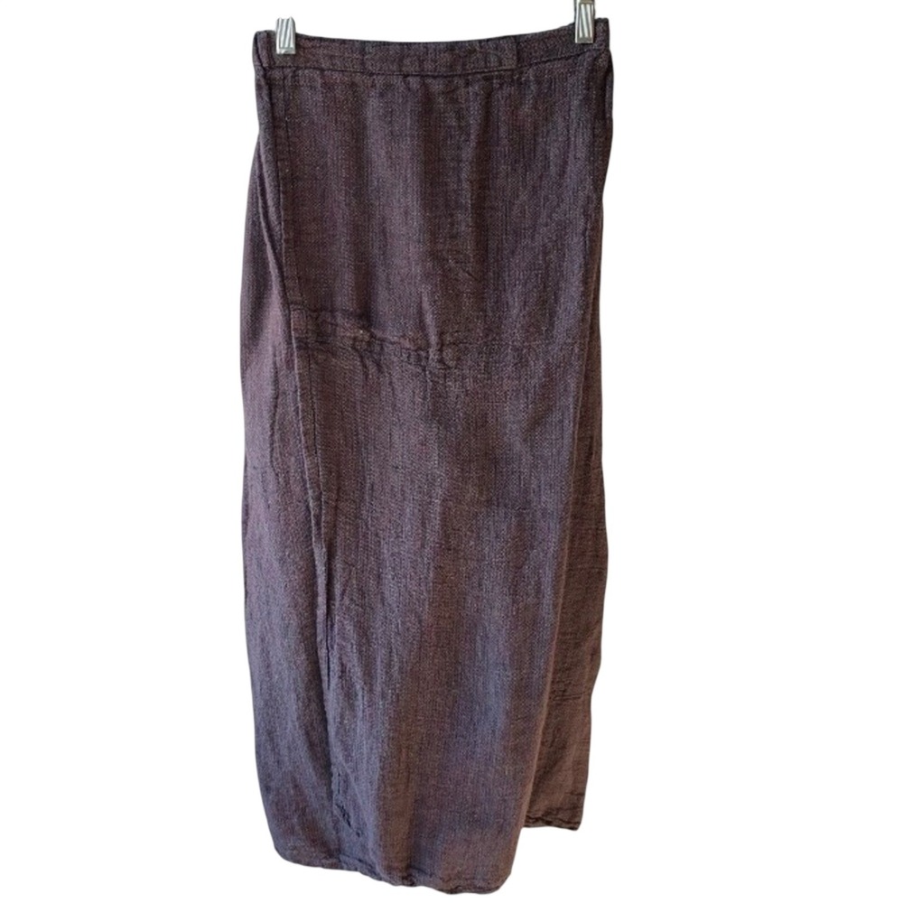 Vintage Flax by Jeanne Engelhart Wrap it Up Linen Maxi Skirt S Lagenlook Capsule